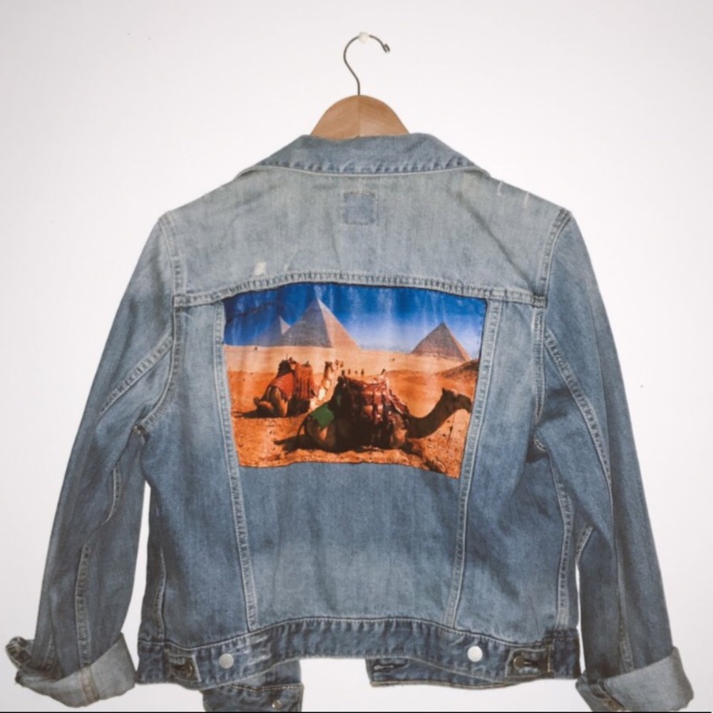 Upcycled Jean Jacket - Picture 3 of 3